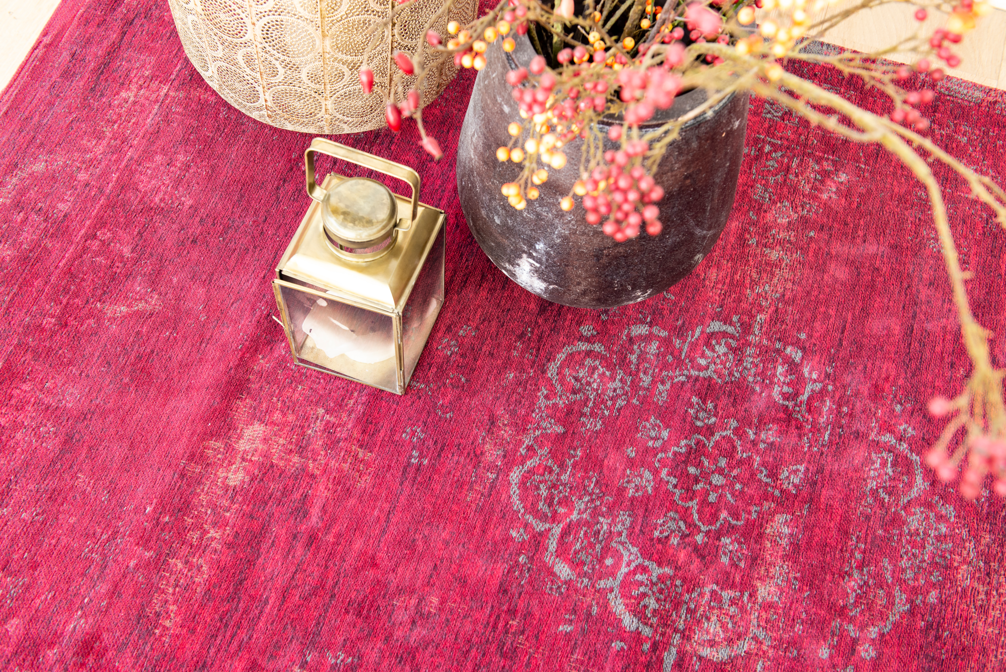Ecorugs vloerkleed Medallion rood 280x390 cm