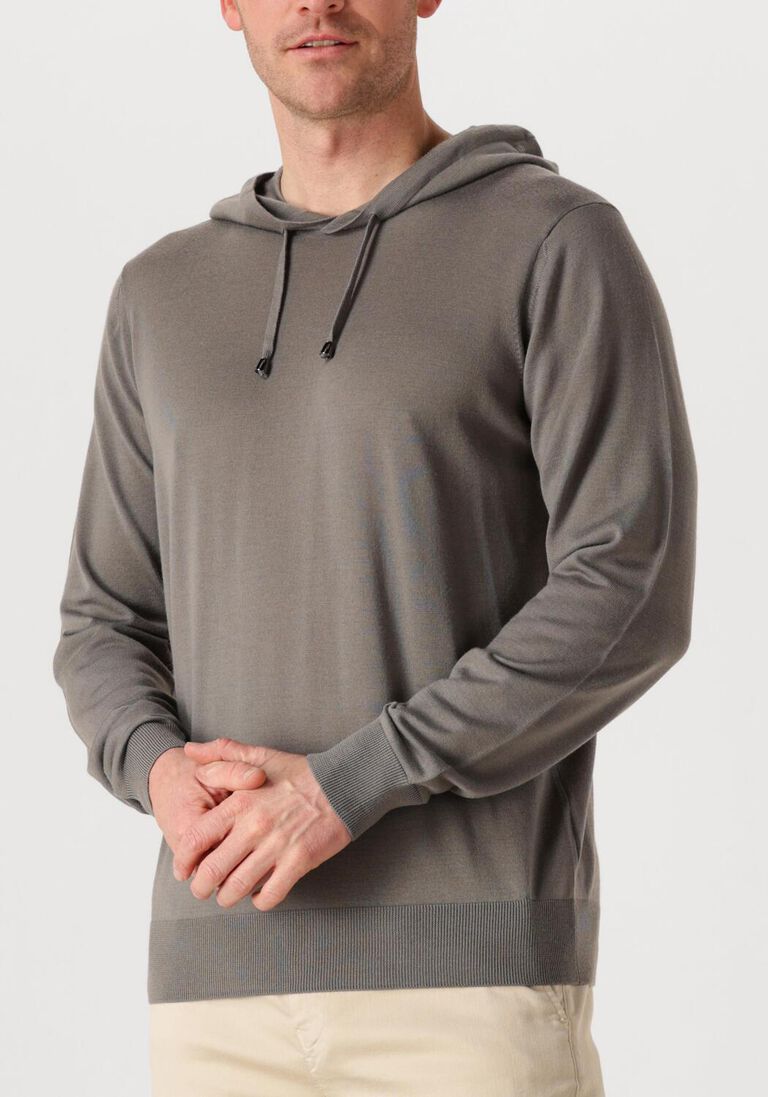 bruine filippo de laurentiis truien/vesten cappuccio ml r merino