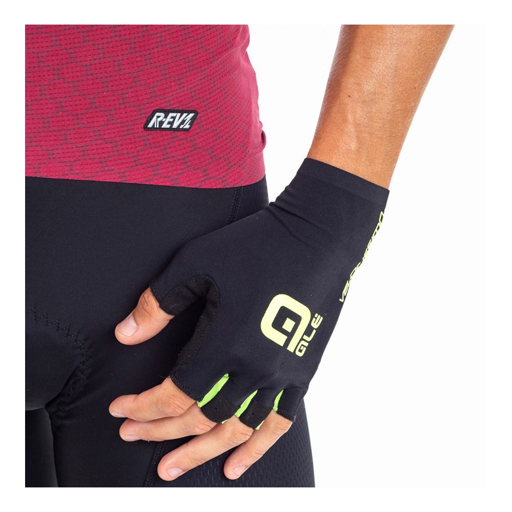 Ale VELOCISSIMO - Mitaines nro-giallo fluo/blk-fluo yellow