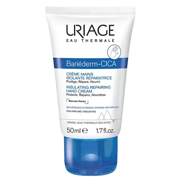 Uriage Bariéderm-Cica Creme Reparador Isolante para Mãos para Pele Muito Seca 50ml