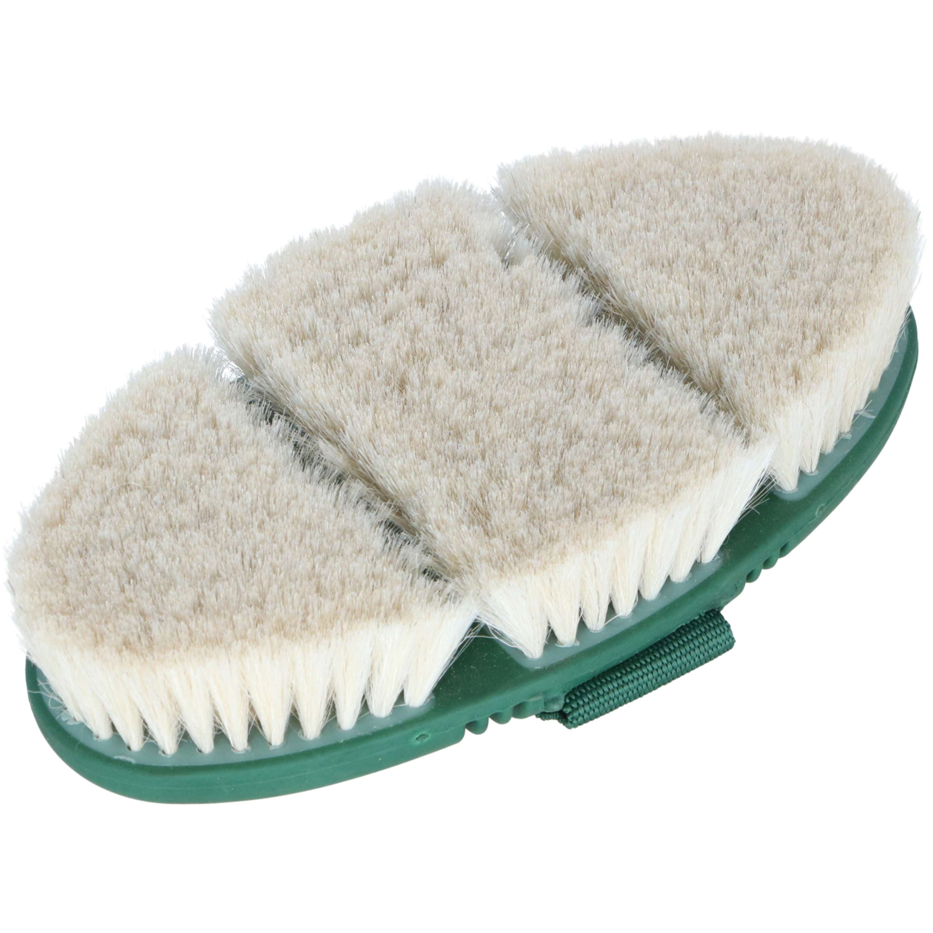 Agradi Horse Glansborstel Flex Geitenhaar Fir Green