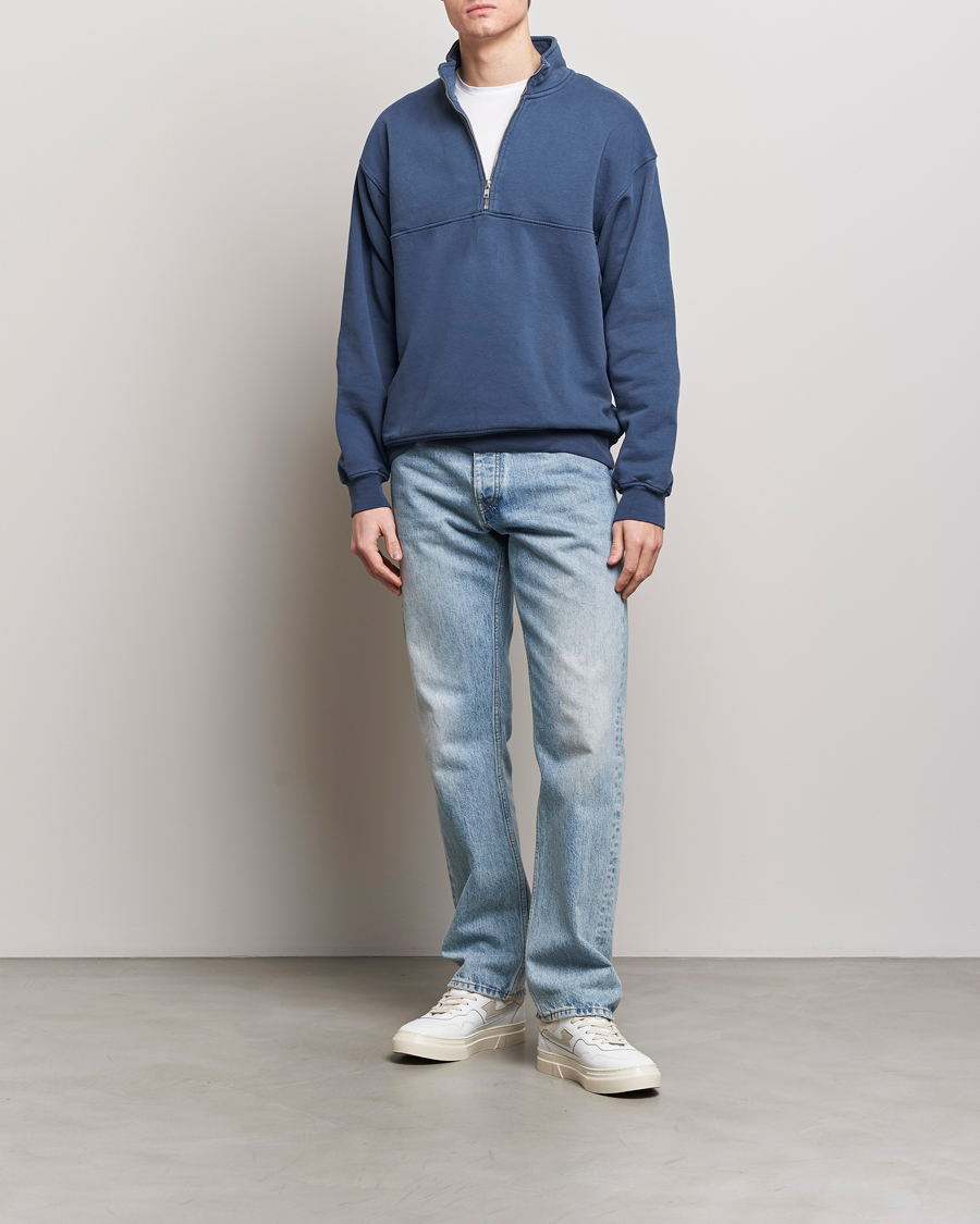 Colorful Standard Classic Organic Half-Zip Petrol Blue
