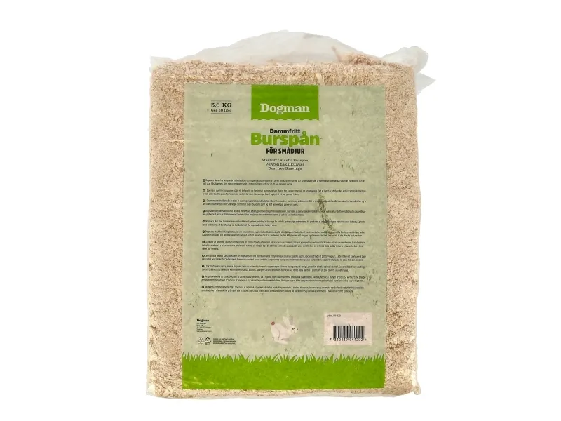 Dogman Naturlige burspåner 50 l/3,6 kg