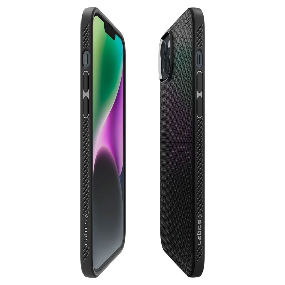 iPhone 14 Liquid Air Case Gummi Hülle (ACS05037) - Schwarz (Matt)