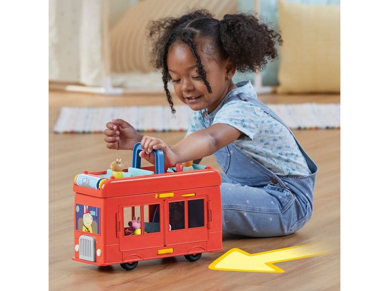 Hasbro Spielfigurenset Peppa Pig Peppas 2-in-1 Partybus Doppeldeckerbus-Spielset