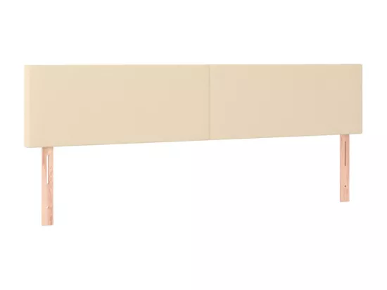 Sommier tapissier et matelas et LED Crème 200x200 cm Tissu