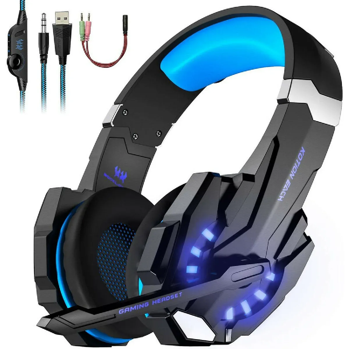 Chrono Casque Gamer PC LED