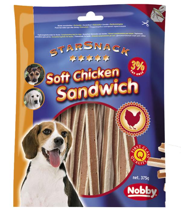 Nobby® Hundesnack Soft Chicken Sandwich, 375