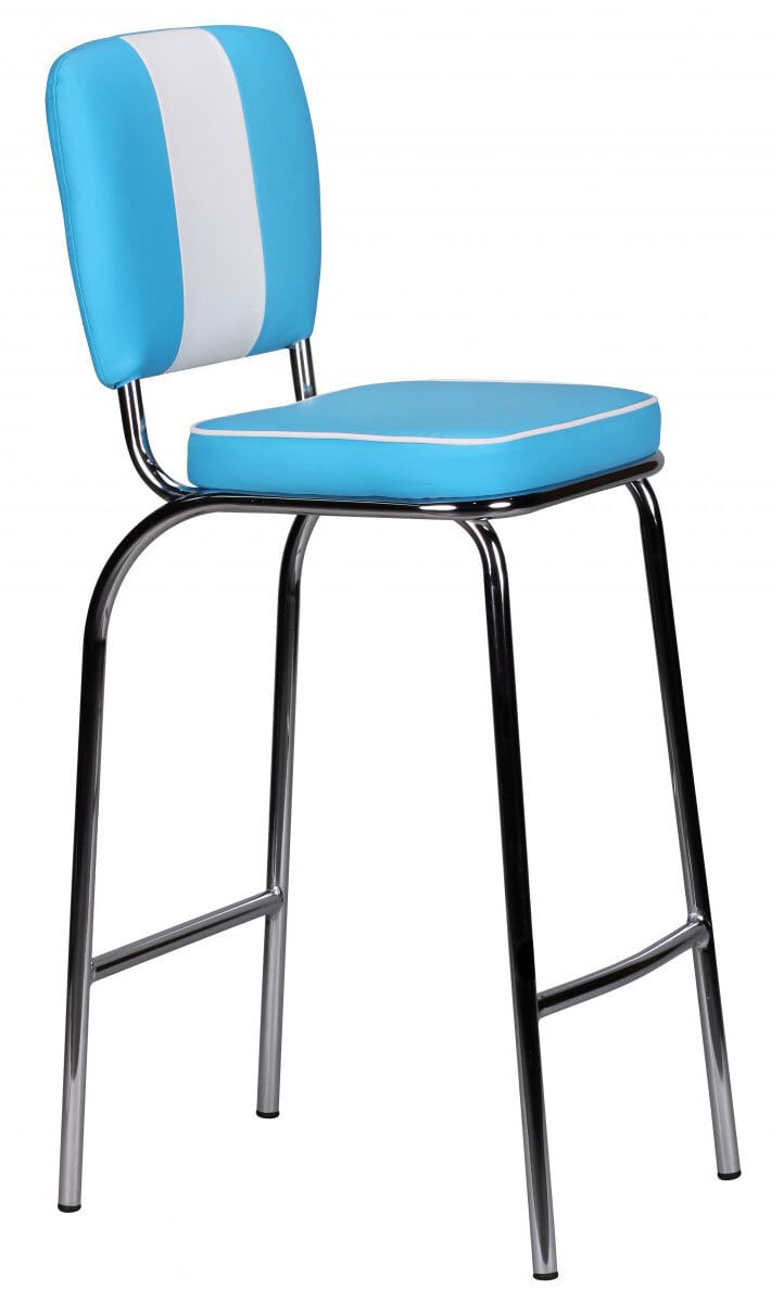 Barhocker Bryne blau/weiß