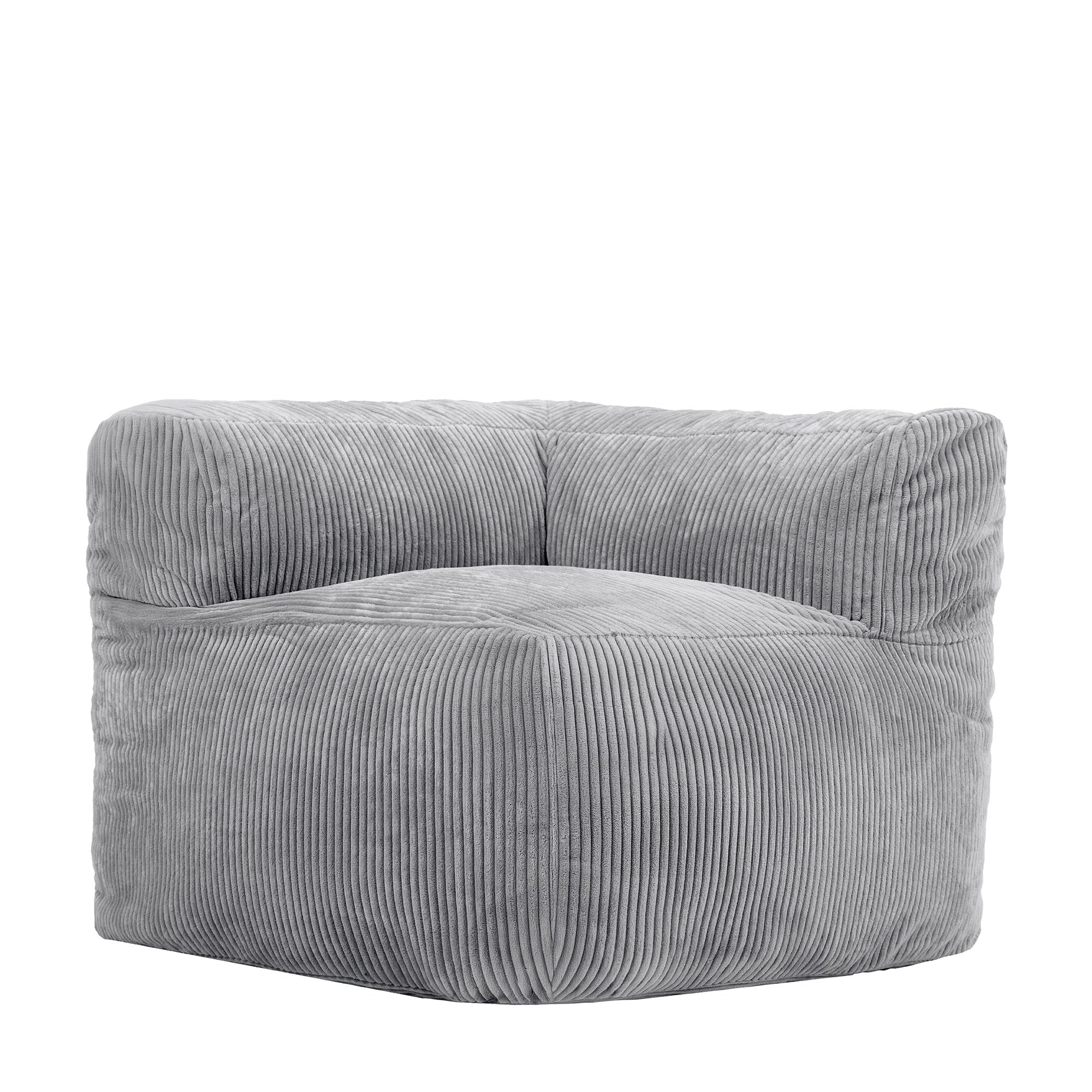 icon Zen Modulaire Bank Element - Hoekstuk - Ribfluweel - Grijs