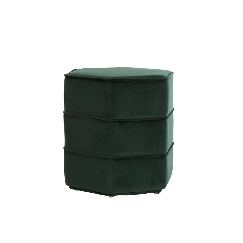 Poef Cayden - Groen - 45x41x46cm