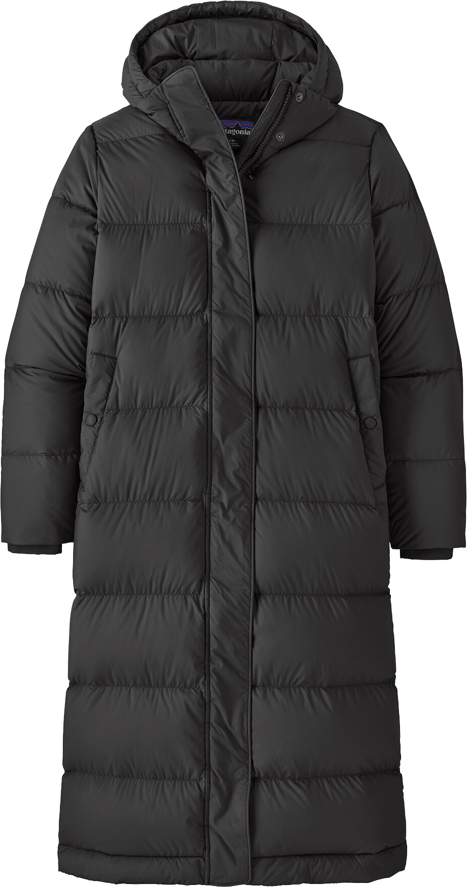 Silent Down Long Parka Dame Black