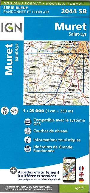 IGN - 2044 SB MURET ST LYS 1 25 000
