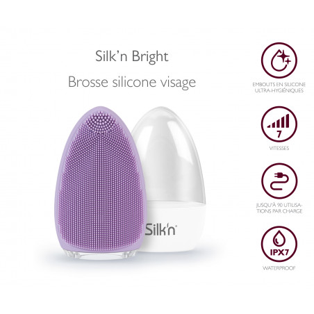 Silk'n Brosse nettoyante Bright - Parme