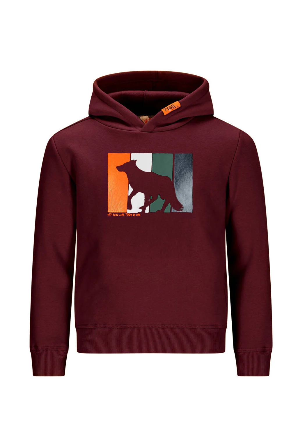 TYGO & vito hoodie donkerrood