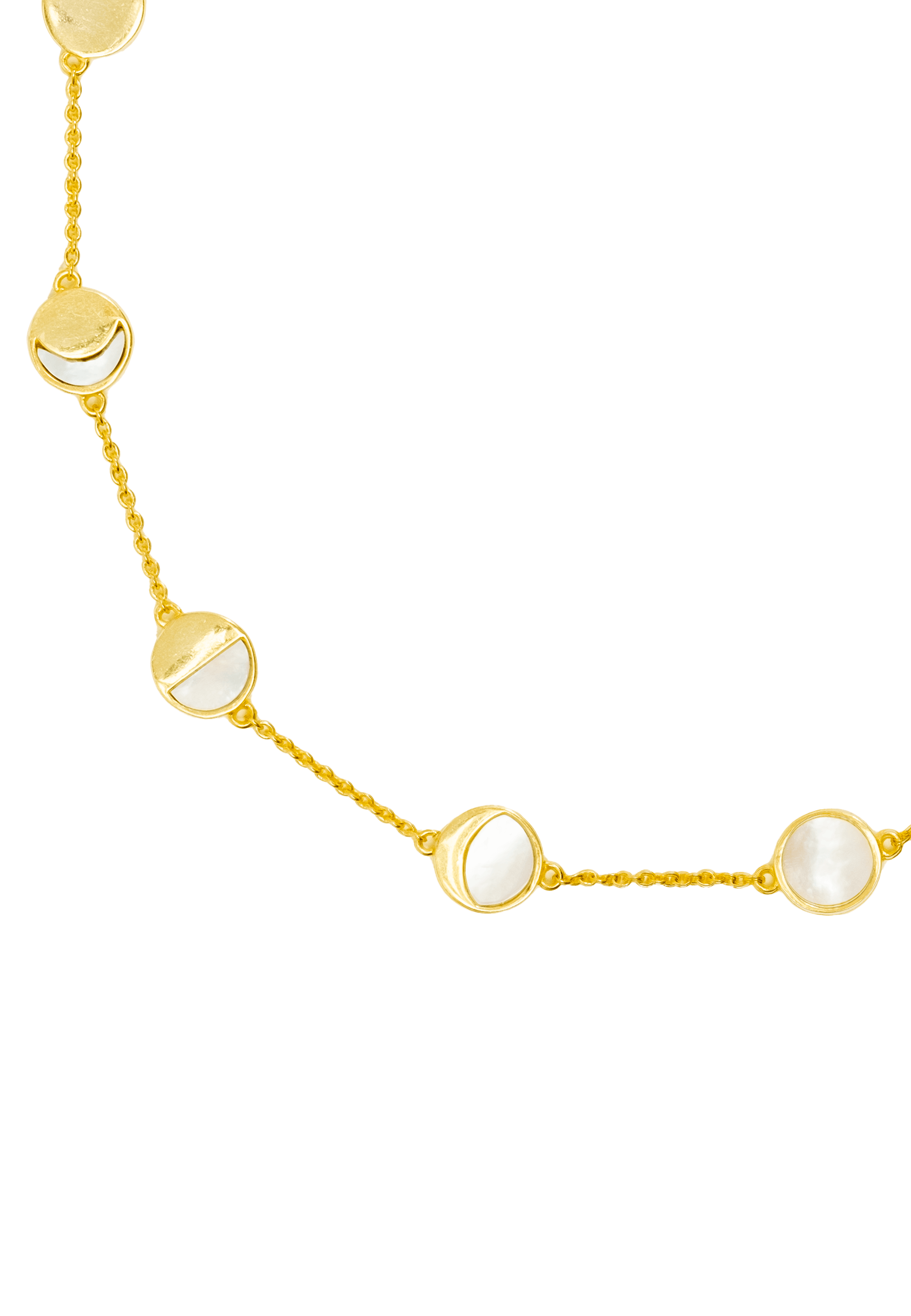 MOON CIRCULATION - Choker lunaire | Doré