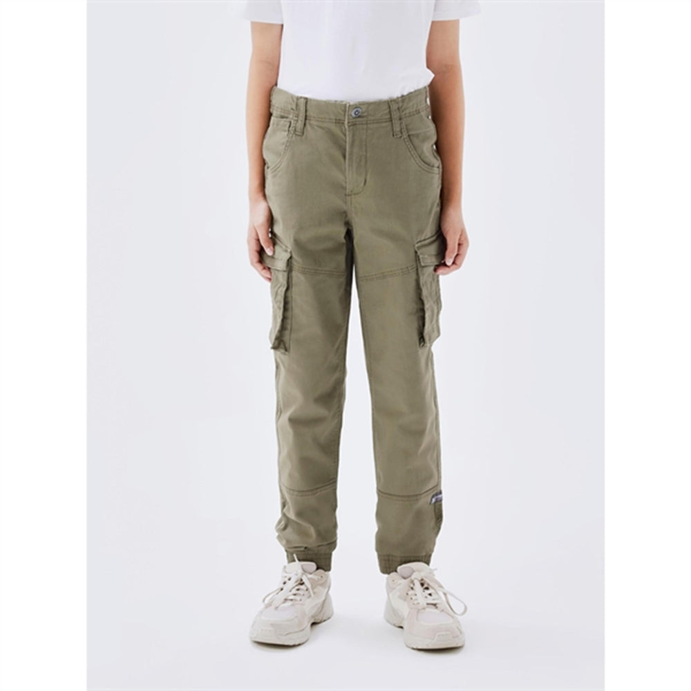 Køb Name it Deep Lichen Green Ryan Cargo Twill Bukser Noos