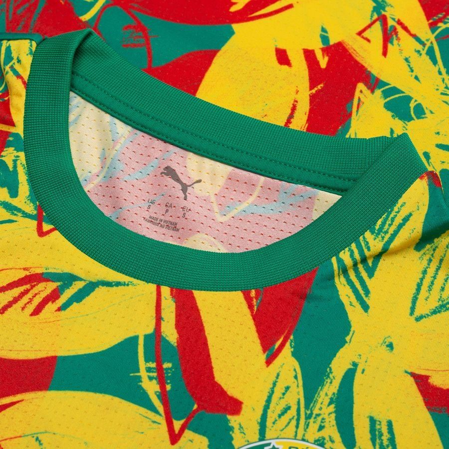 Sénégal T-shirt d'Entraînement Avant-Match Africa Cup of Nations 2025 - Vert/Faster Yellow/Rouge