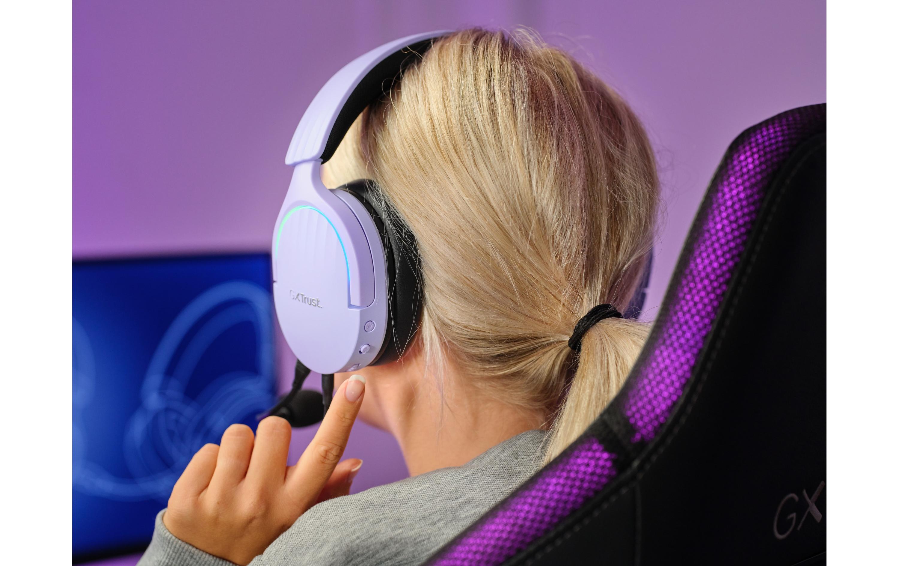 Headset GXT 490 FAYZO Schwarz/ViolettLeistungsstarkes ohrumschliessendes 7.1 USB-Gaming-Headset für ein immersives Gaming-Erlebnis
