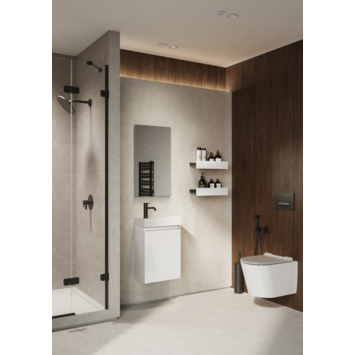 Atlantic Toiletmeubel Imani wit met witte wastafel