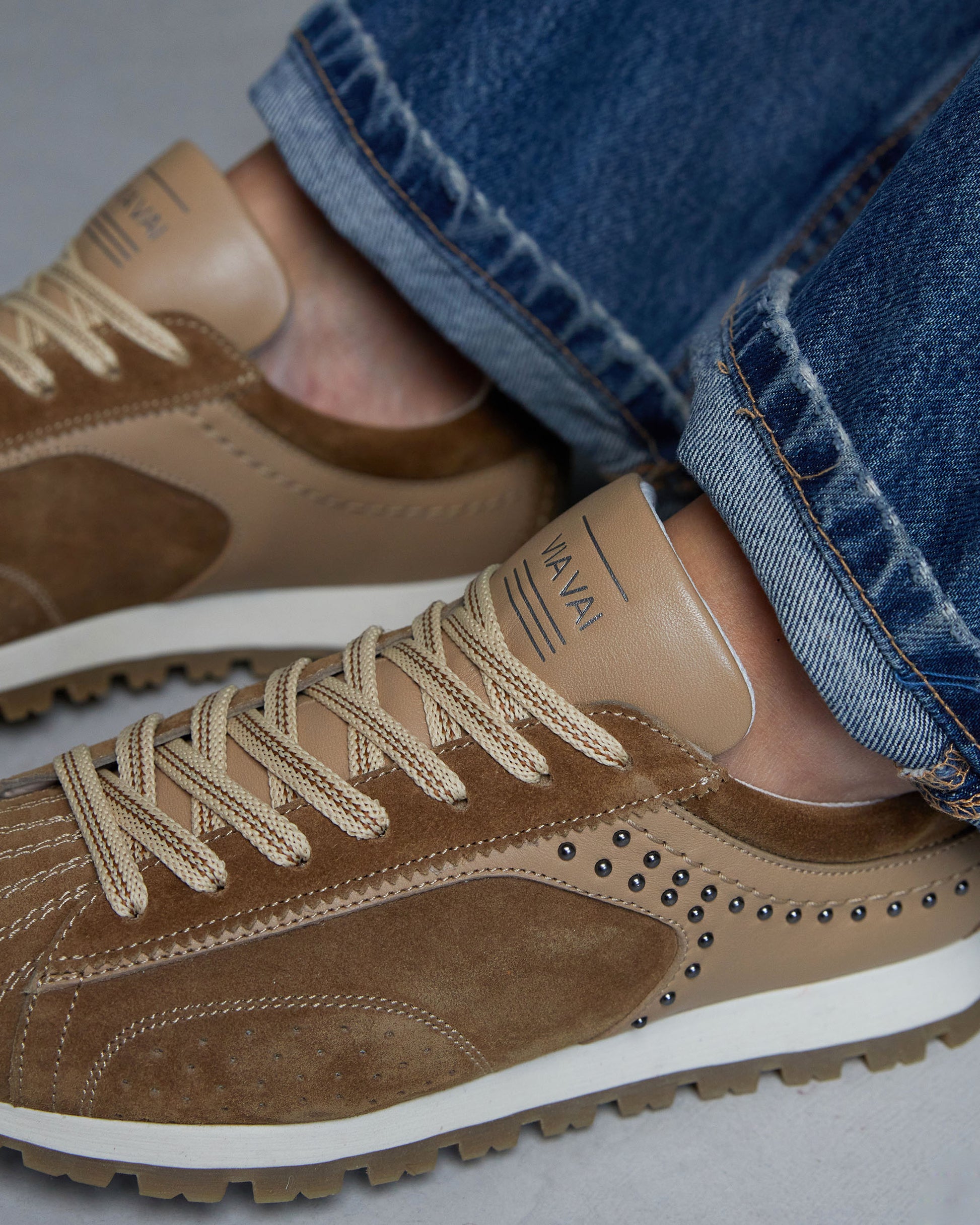VIA VAI khaki dames sneakers Scott Kyle