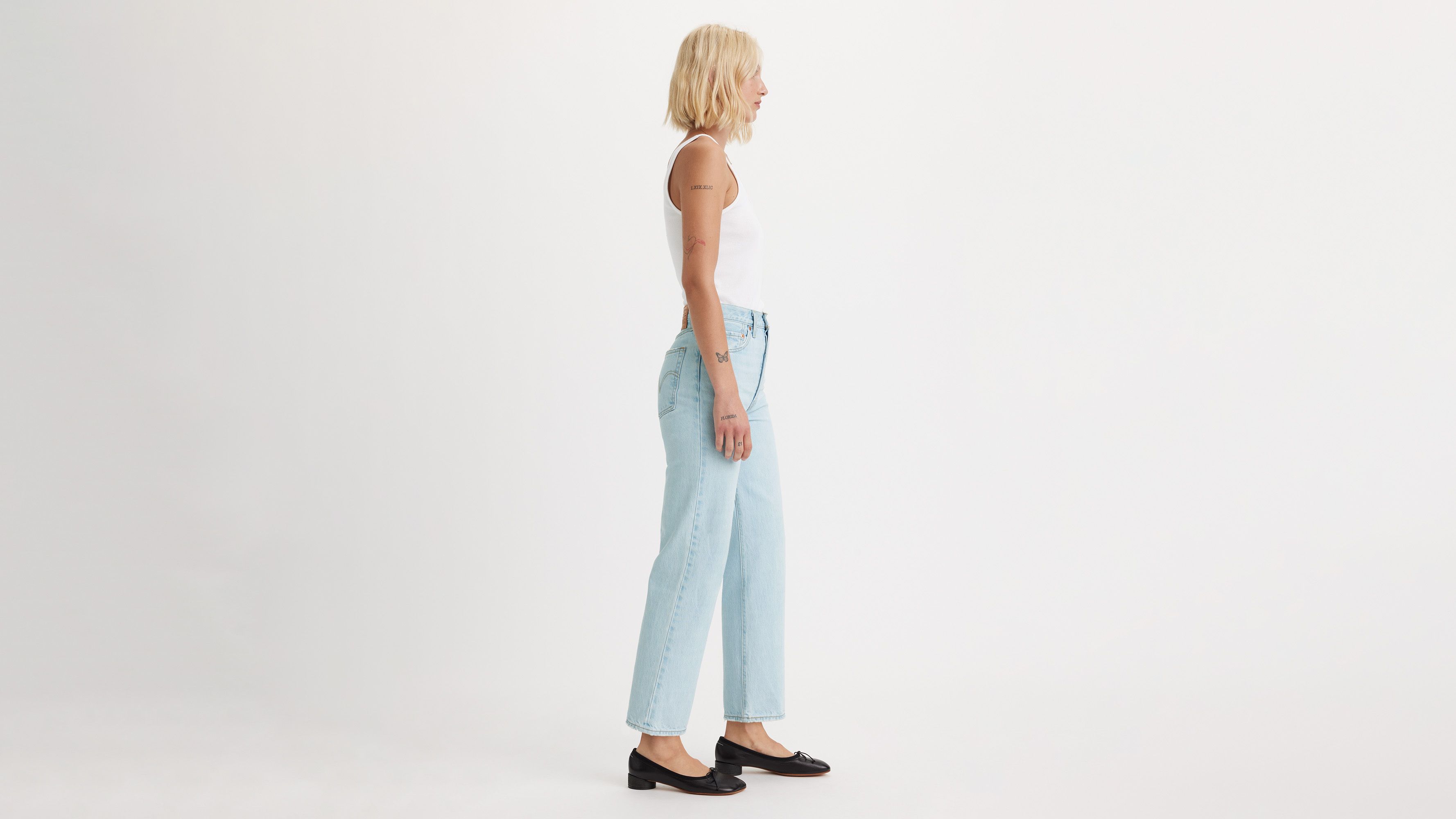 Jean droit Ribcage cheville - Ojai Shore - Bleu