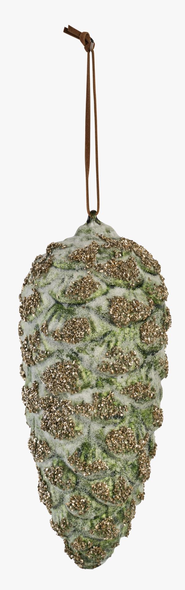 Juletrepynt multi grønn - 7,5x17 cm
