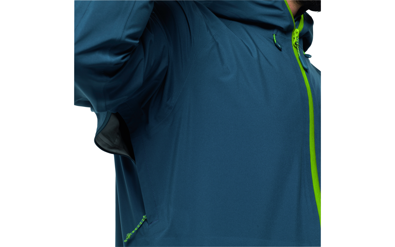 Jack Wolfskin Highest Peak Herren Regenjacke dark sea