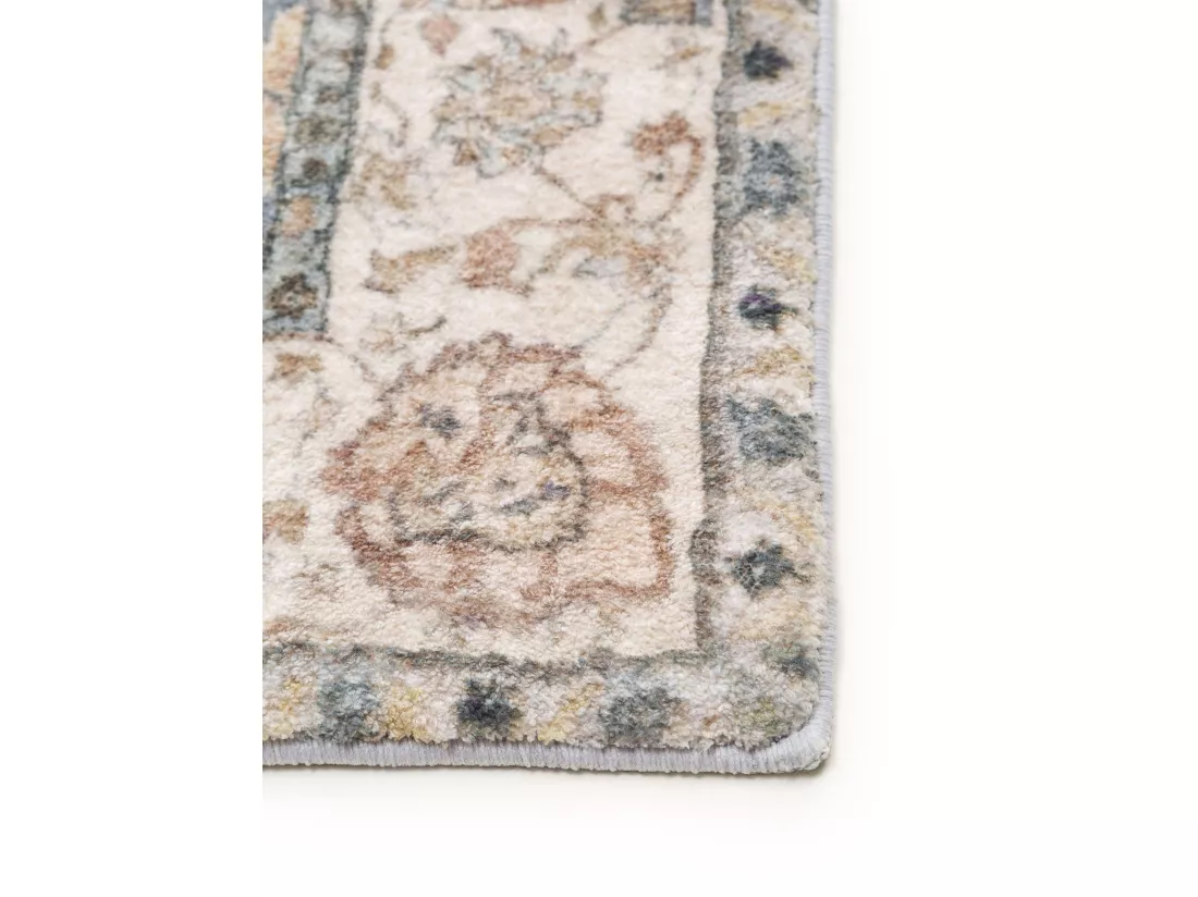 Tapis de couloir Mara Beige/Bleu 80x240 cm