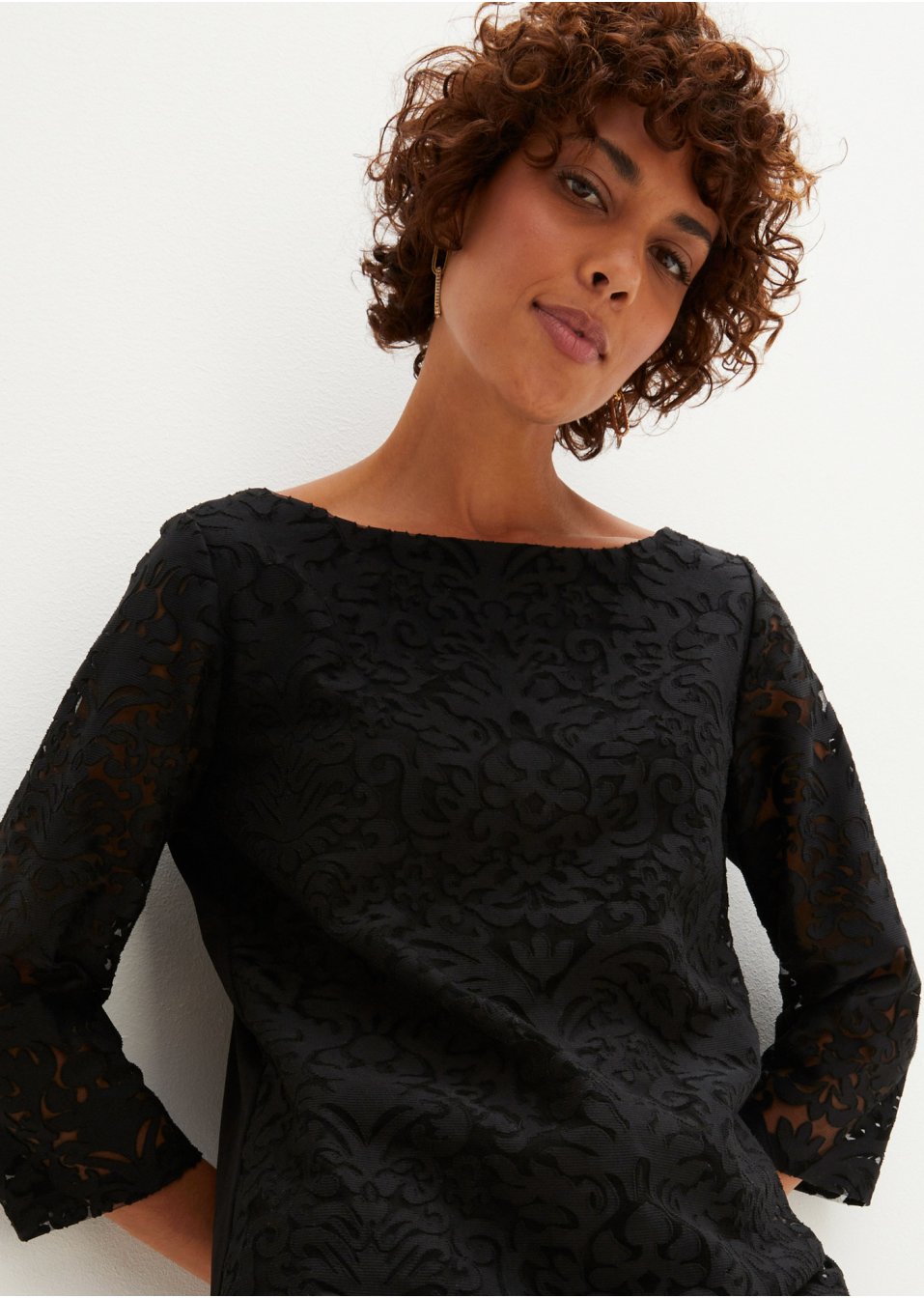 T-shirt à dentelle