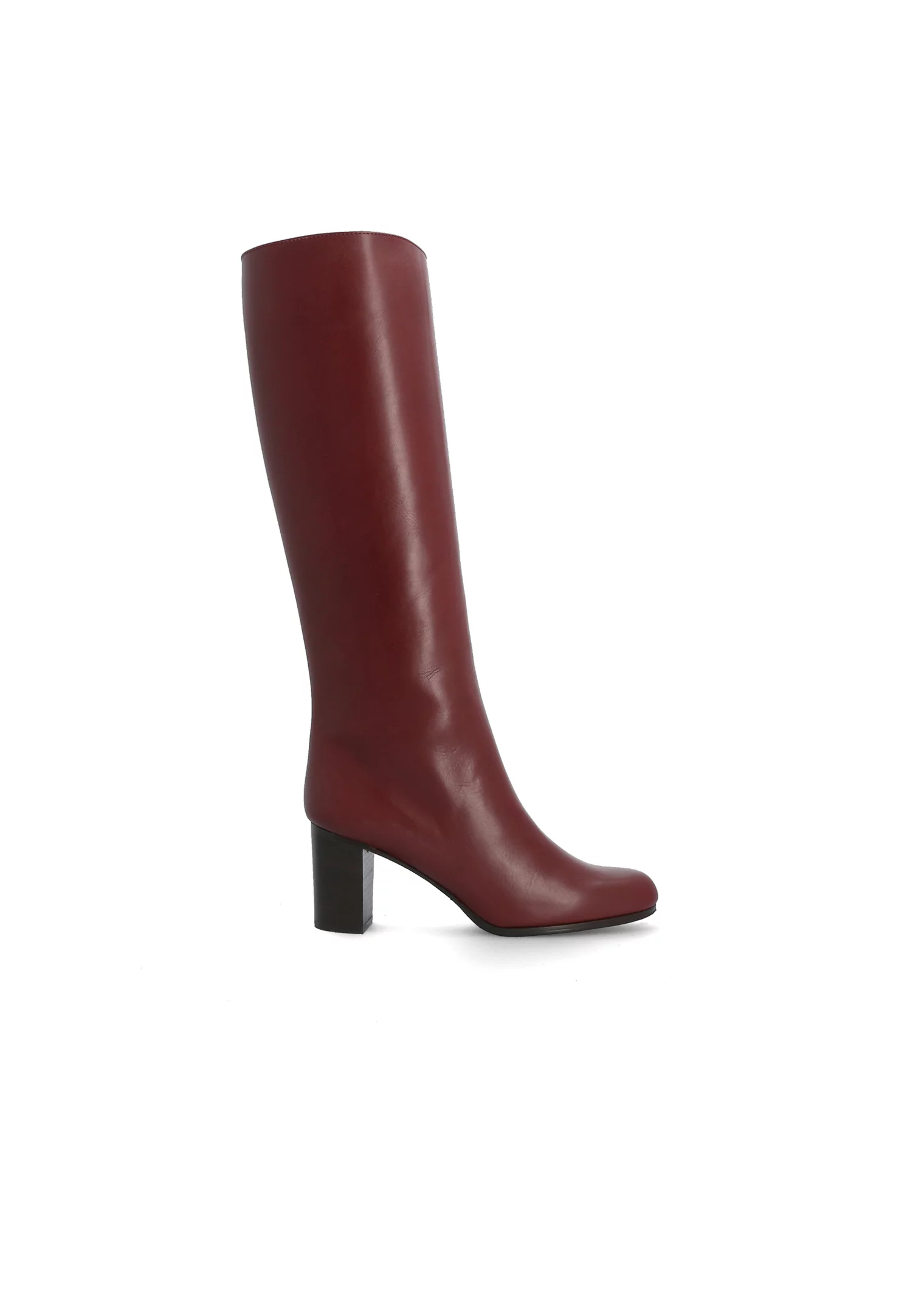 BOTTE ERMITAGE CUIR BORDEAUX