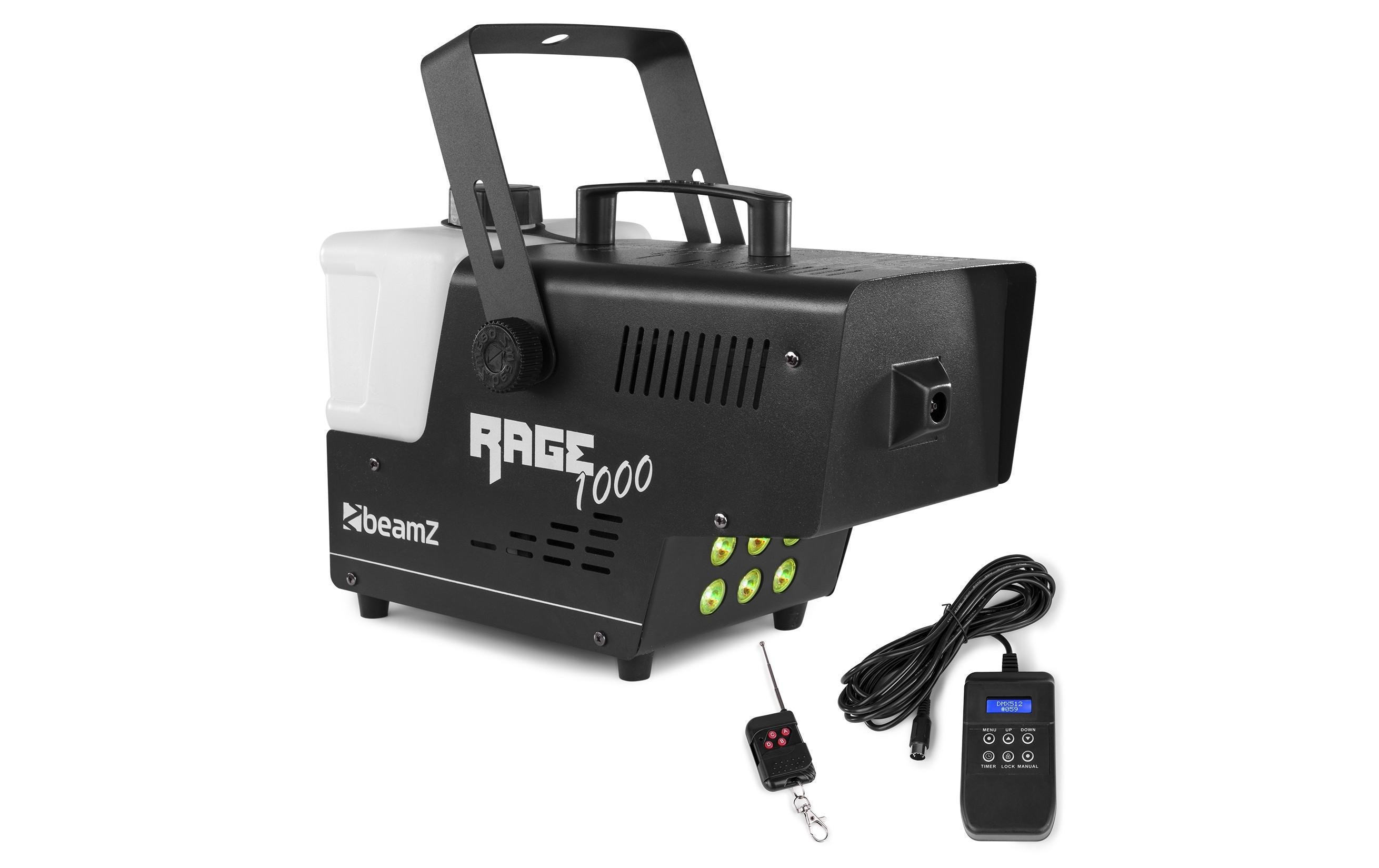 Nebelmaschine Rage 1000LED<br>Nebelmaschine für kleine bis mittlere Räume