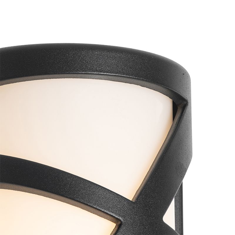 Moderne buiten wandlamp zwart IP44 - Suzie