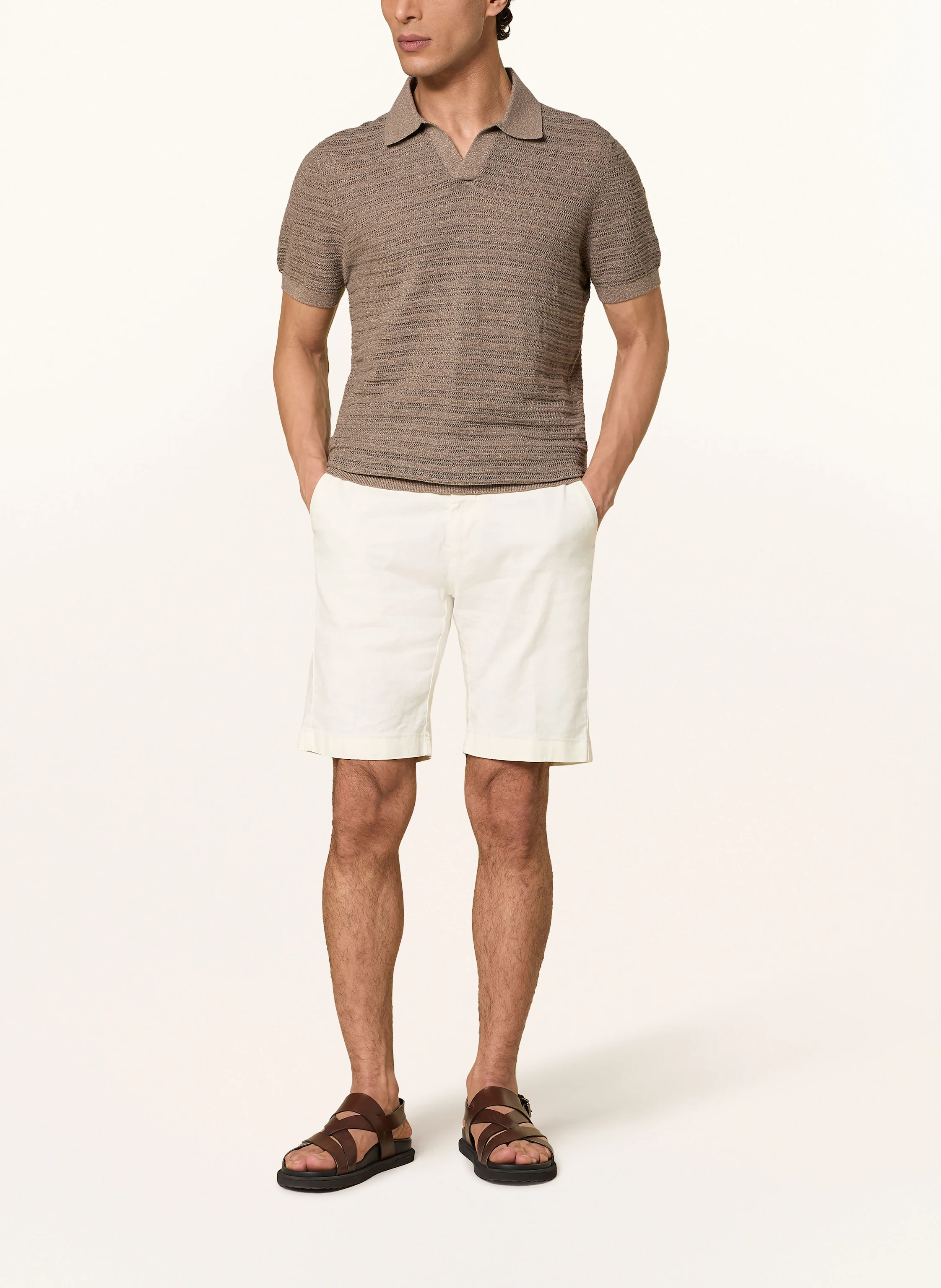 PROFUOMO Strick-Poloshirt Regular Fit