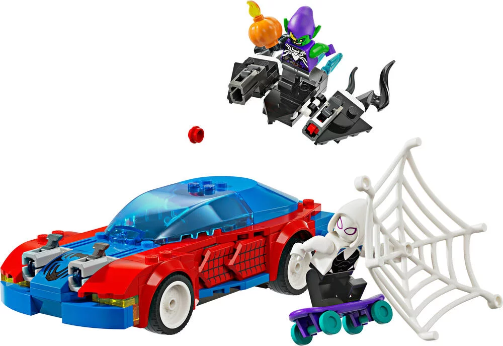 LEGO®MARVEL SUPER HEROES 76279 - LA VOITURE DE COURSE DE SPIDER MAN CONTRE LE BOUFFON VERT VENOMISE