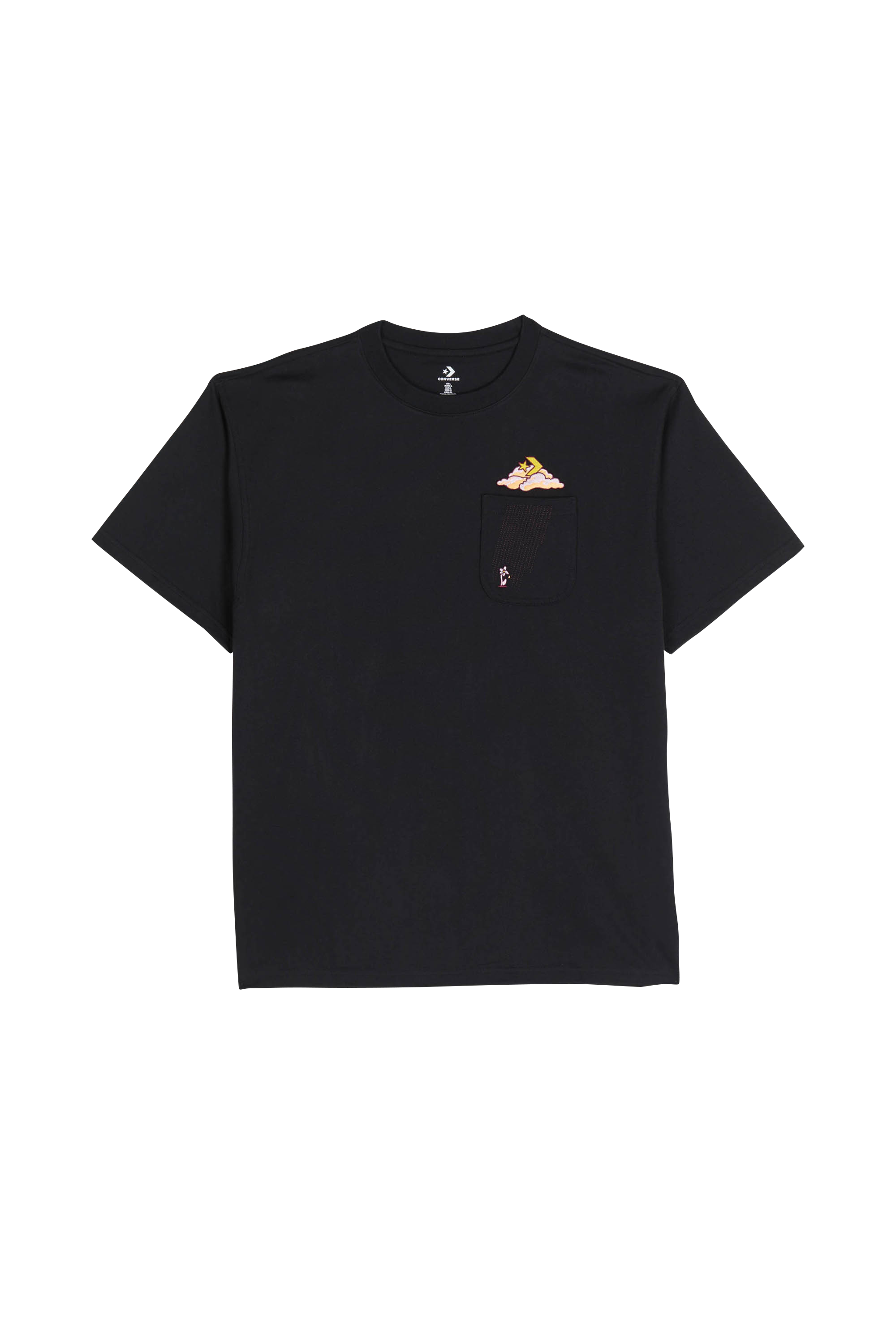 CONVERSE t-shirt NOVELTY CLOUD Noir