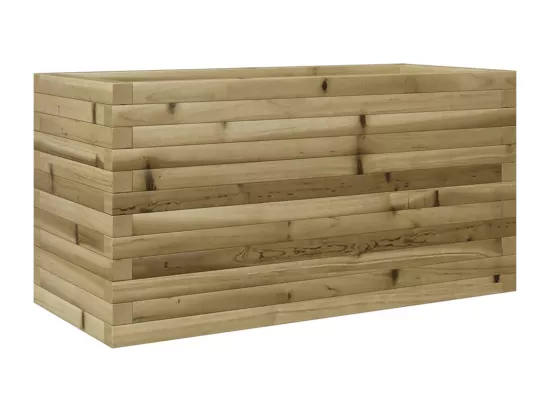 Jardinière bac lit surélevé bois marron 90 x 40 x 45.5 cm 02_0037975