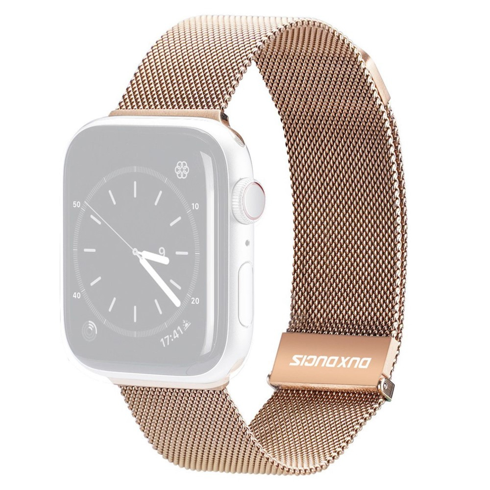 Apple Watch (42/41/40/38 mm) Edelstahl Armband Milanaise (Gelenkumfang: 175-265mm) - Roségold