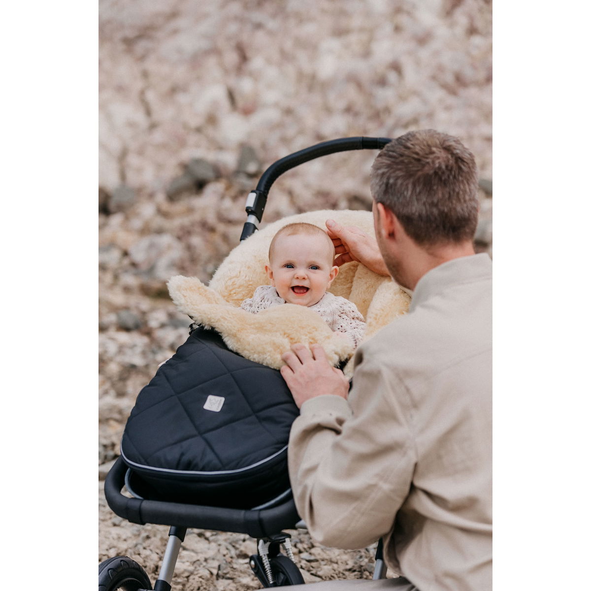 KaiserKaiser   CLASSIC Lammfell Fusssack für Bugaboo anthracite