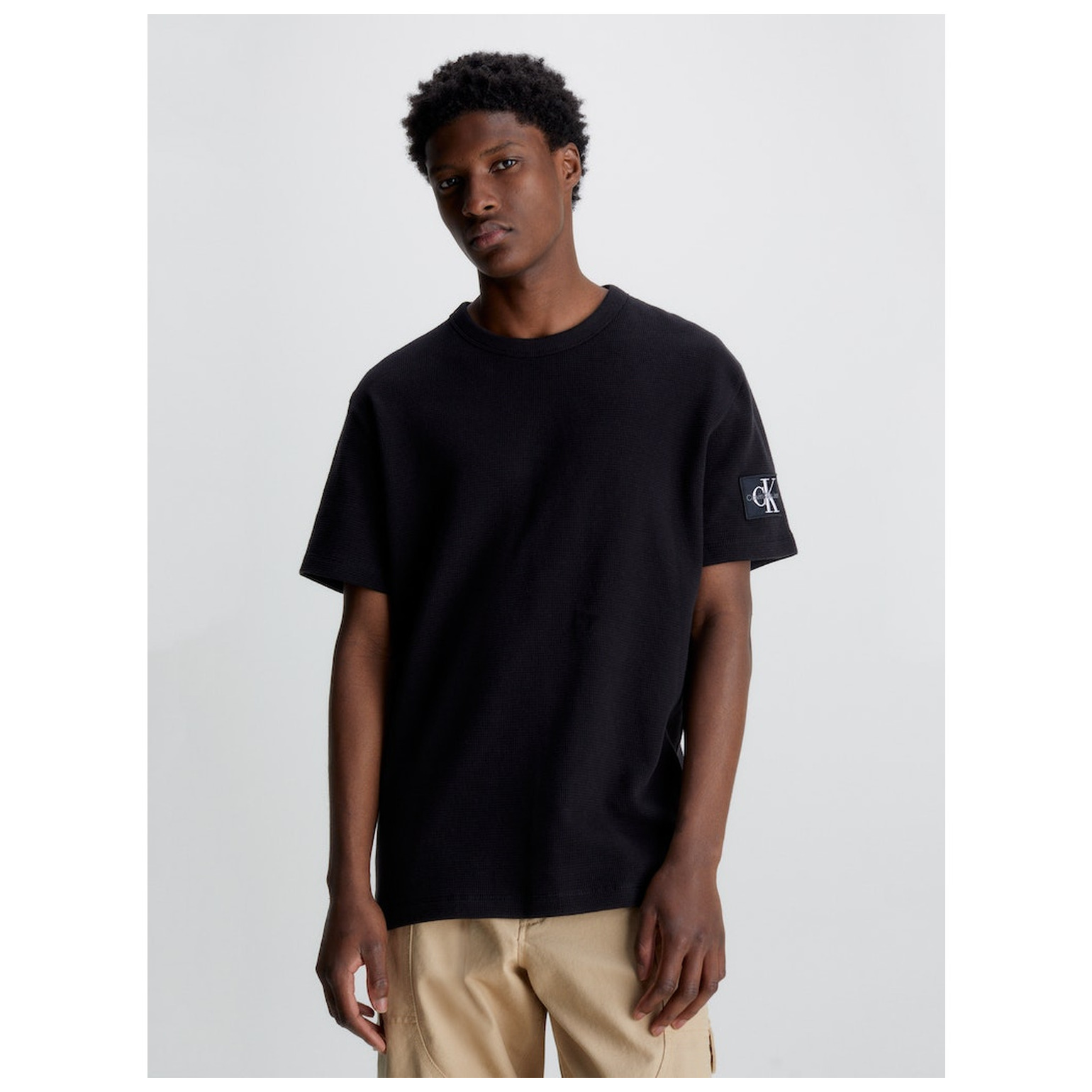 CK Jeans BADGE WAFFLE TEE