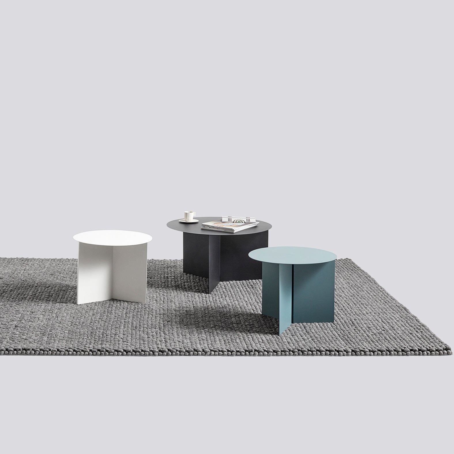 HAY Slit Table Round XL Bijzettafel -  Ã 65 cm - Wit