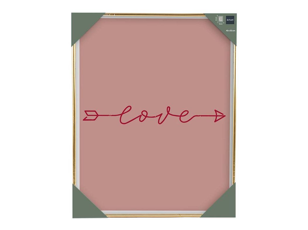 MOLDURA PVC ACTUEL DOURADO 40X50CM