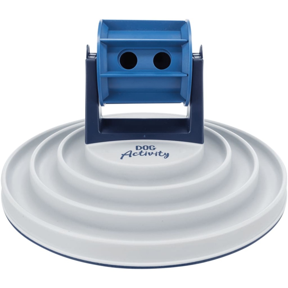 Bol à rouleaux d'activité canine bleu