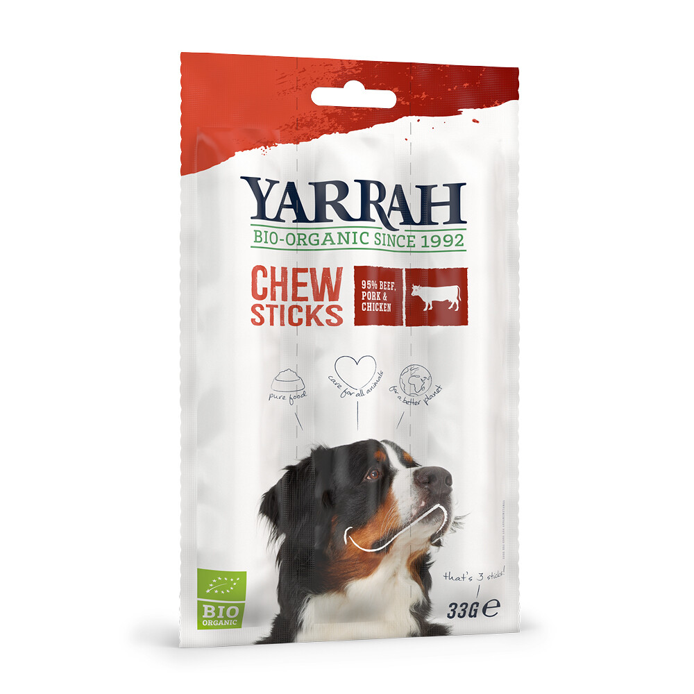 Yarrah Bio Kauwstaafjes Hond Rund3 stuks
