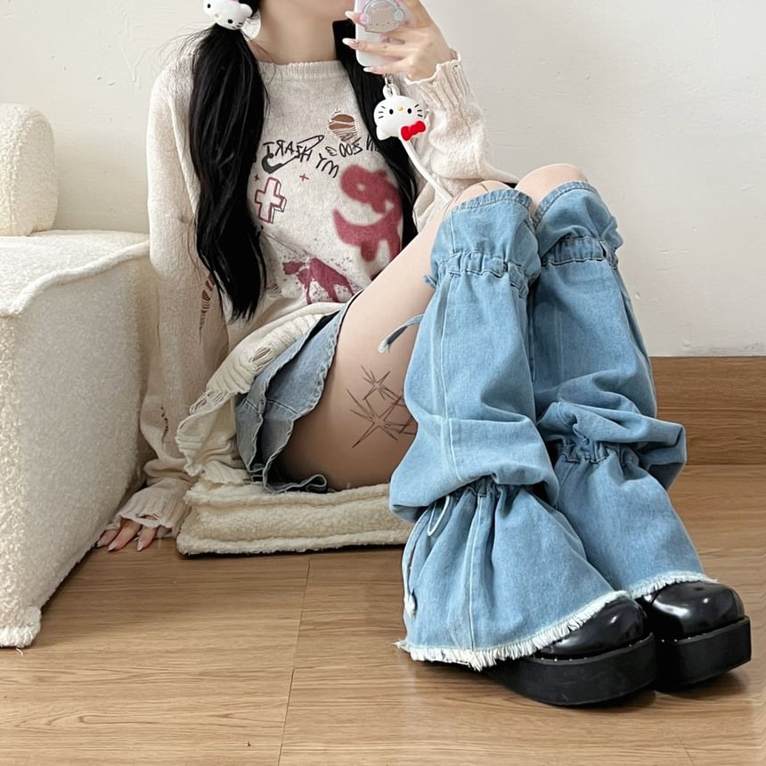Whychunga - Gespen denim beenwarmer