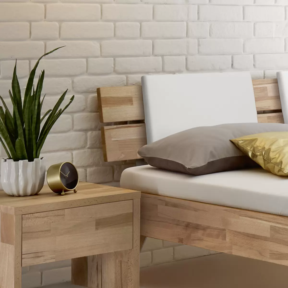 Hasena Bett 180x200 Ortona 180 x 200 Braun