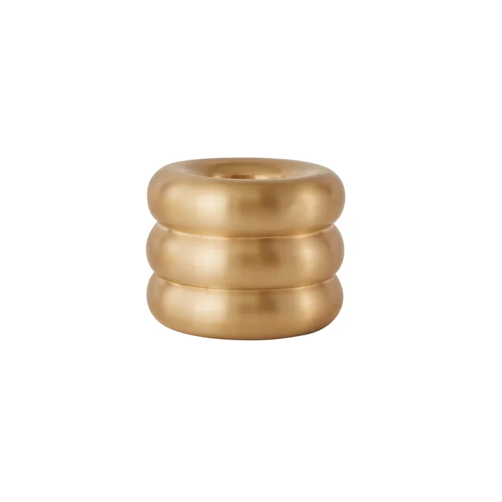 OYOY - Savi Kerzenhalter Ø 4,6 cm, Messing gebürstet