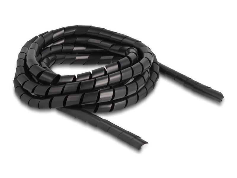 Delock Spiroschlauch flexibel 2 m x 10 mm Schwarz Delock Spiralschlauch flexibel 2 m x 10 mm, Schwarz