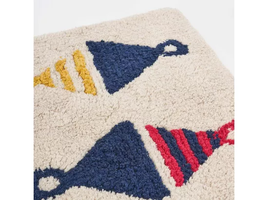 Tapis de bain en coton bouée 91 x 61 cm