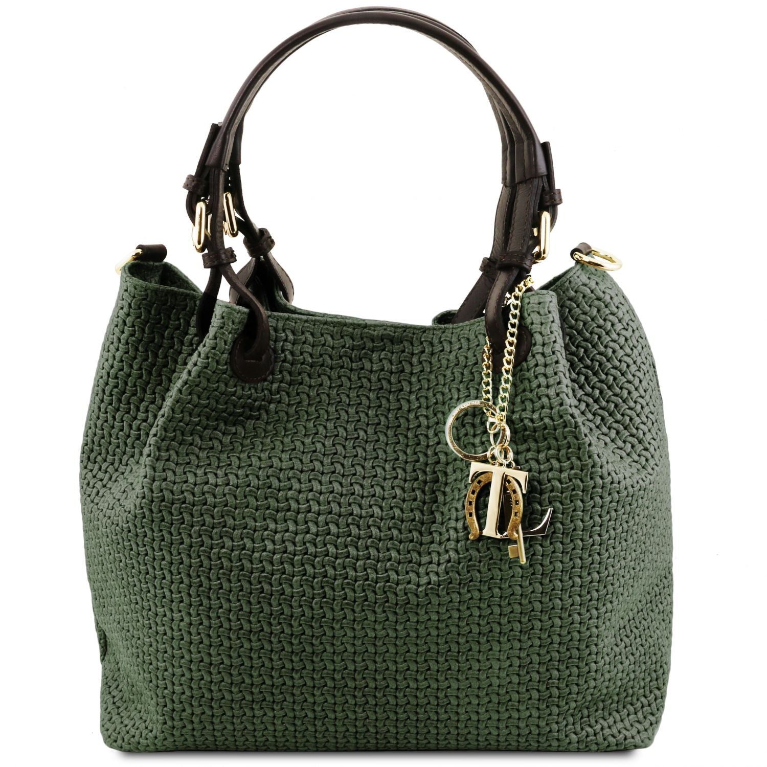 TL141573 – TL KeyLuck – Woven printed leren shopping tas
